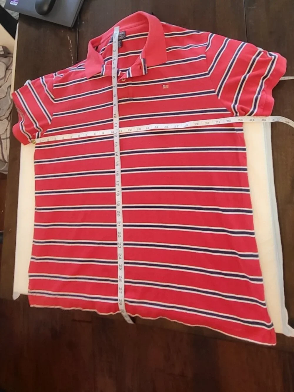 Vintage Polo Jeans Company Polo Shirt Ralph Lauren Flag Striped XXL Y2K Preppy